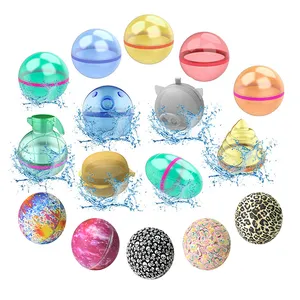 Huamj ramo de brinquedo magnético, bolas de água, de silicone, recarregável, rápida, automática, com bolas reutilizáveis