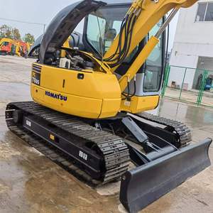 รถขุดตีนตะขาบขนาดเล็ก Komatsu PC78 US มือสอง พร้อมใบมีดปรับมุมได้ ห้องโดยสารติดแอร์ ระบบ Quick Hitch ได้รับการรับรองมาตรฐาน CE เหมาะสำหรับงานรื้อท่อ  เครื่องยนต์ 55.6 แรงม้า - Product Image 6