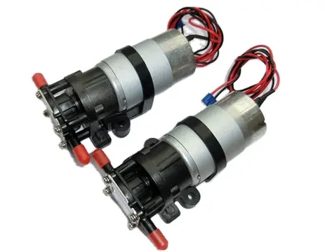 Alta viscosidade 24V DC Gear Pump para manuseio eficiente de líquidos grossos e viscosos Baixo ruído 1.5A bomba de água elétrica