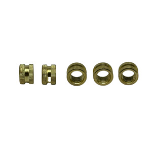 Inserts filetés métriques QIBIND RKA2 M5x0.8x8.0x0.5, plaqués cuivre, moletés, pour l'industrie de la construction - Product Image 4