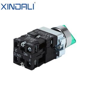 Interruptor de botón pulsador XB2, interruptor de selección giratorio de 2 posiciones momentáneo con bloqueo de luz autoblocante 220V 380V 24V - Product Image 3