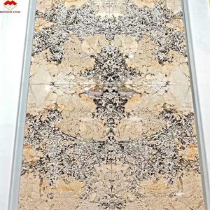 Panel de Pared Interior de Mármol Patagonia Retroiluminado, <span class=keywords><strong>Gran</strong></span> Formato, Translúcido, Piedra Pandora, Diseño Book Match, para Villas Modernas de Lujo en China - Product Image 2