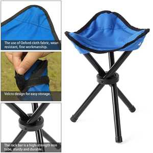 بالجملة مصنعين في الهواء الطلق مخصص مخيم طوي صغير الثقيلة المحمولة التخييم كرسي <span class=keywords><strong>3</strong></span> أرجل مثلث - Product Image 4