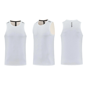 High Quality Round Neck Slim Fit Multiple Solid Colors Quick Dry <b>Singlet</b> <b>Men</b> Sport Running Vest Custom Gym tank Top - Product Image 5