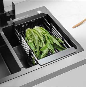 समायोज्य स्टेनलेस स्टील अपरा टोकरी नाली ट्रे पकवान सब्जी रैक या सिंक पर सिंक पर सिंक में - Product Image 5