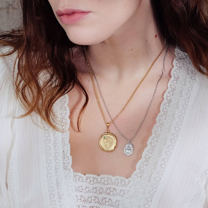 Merryshine 18K oro zirconio gemma ciondolo <span class=keywords><strong>mitologia</strong></span> greca di dio Medusa atena afrodite in acciaio inox catene di perle - Product Image 2