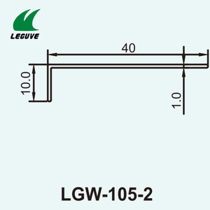 LEGUWE LGW-105-2 Protection d'angle rigide en plastique à simple bordure pour panneaux muraux fins, bandes de bordure résistantes aux chocs - Product Image 5