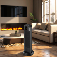 Chauffage soufflant électrique Chauffage d'hiver Offre Spéciale Protection contre la surchauffe Effet de flamme Chauffe-tour électrique Salle de bain PTC Céramique 2KW 2000W