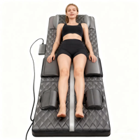 Coussin de massage multifonctionnel chauffage complet du corps hernie discale lombaire dispositif de traction matelas de pétrissage