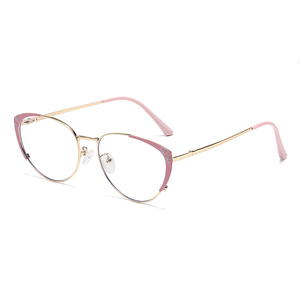 2025 Nova Moda Fotocromático Anti-azul Luz Óculos Personalizados Grande Quadro Senhoras High Sense Cat Eye Óculos - Product Image 6