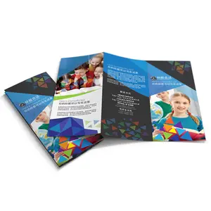 Gefaltete Trifold Leaflet Printing Promotion Druckbare Broschüre Flyer