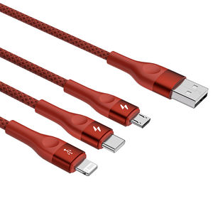 Câble de charge rapide 3-en-1 universel <span class=keywords><strong>pour</strong></span> iPhone 5-17, Android, Type C, iOS, Micro USB – Personnalisable OEM - Product Image 4