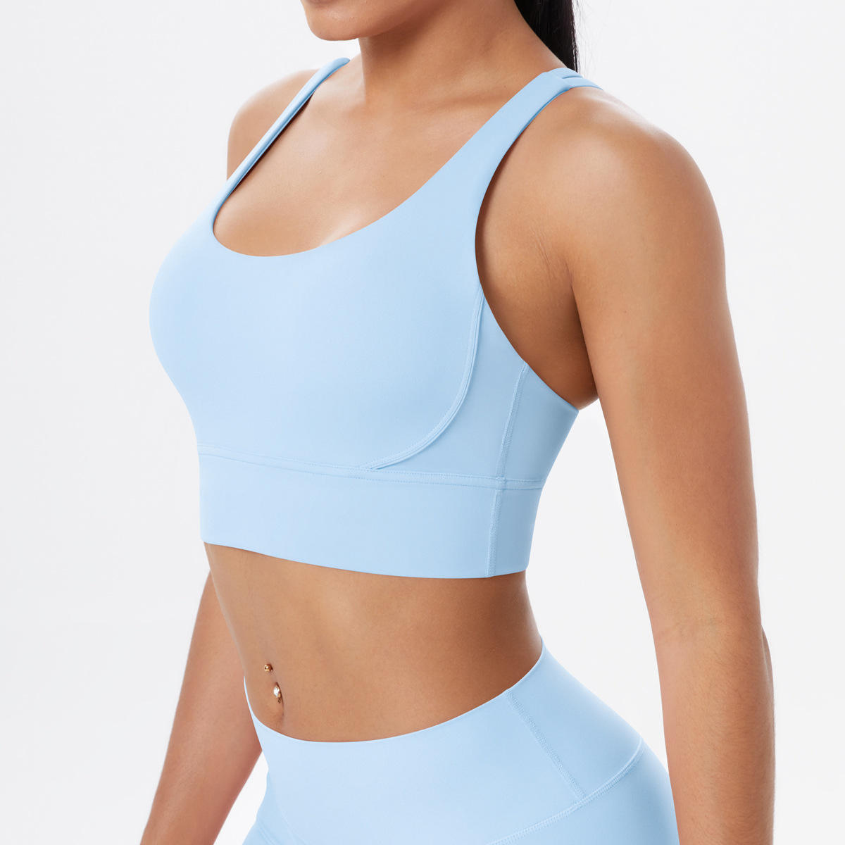 Reggiseno Crossback per Spaghetti blu