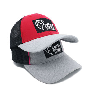 Casquette de camionneur élégante et ajustable à 6 panneaux avec badge brodé personnalisé pour hommes, idéale pour la plage, la pêche, le cyclisme et les voyages - Product Image 1