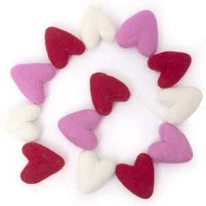 Diy Eco Friendly Heart Handicraft <b>Wool</b> <b>Felt</b> Hearts - Product Image 2