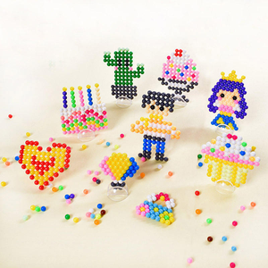 Set di <span class=keywords><strong>Perline</strong></span> Magiche in Plastica Idrosolubili Fai-da-Te per Bambini, Gioco <span class=keywords><strong>Puzzle</strong></span> <span class=keywords><strong>con</strong></span> <span class=keywords><strong>Perline</strong></span> Appiccicose in Scatola Colorata - Product Image 3