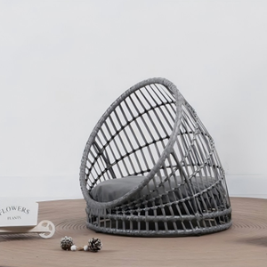 Hochleistungs-Maßgefertigtes Handgemachtes Haustier-Kuschelbett Strohgewebtes Outdoor-Hundebett - Product Image 3