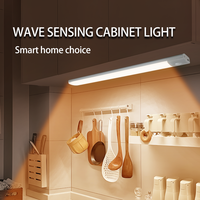 Lampe de nuit à détecteur de mouvement magnétique rechargeable par USB, design moderne, utilisation en vitrine, éclairage de placard, éclairage LED sous armoire
