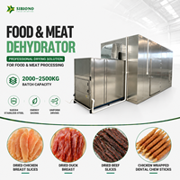 PLC-gestuurde vlees- en visdroger, commerciële jerky-machine, roestvrijstalen warmtepompdroger voor worst en spek