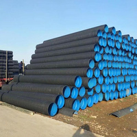 Tuyau de conduit électrique ondulé en HDPE flexible conduit de câble souterrain ligne d'égout de vidange d'eau