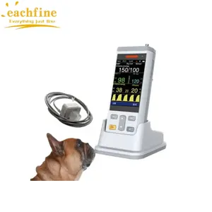 Médico veterinario multiparámetro portátil capnógrafo Spo2 saturación signos vitales Monitor de mano signos vitales equipo de monitoreo