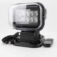 Epistar-Luz LED de búsqueda para campo de granja, Faro de luz LED 4x4 de 50w, 7 pulgadas, 12V, 24V, 360 grados, Control remoto inalámbrico