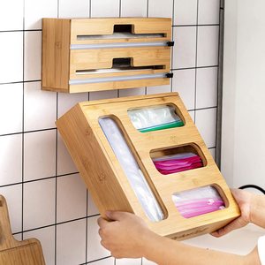 KitchenTell Ziplock Bag Organizer Bags - Storage Bag Organizer Kitchen Drawer, Plastic Bag Organizer for Drawer, Ziplock Bag