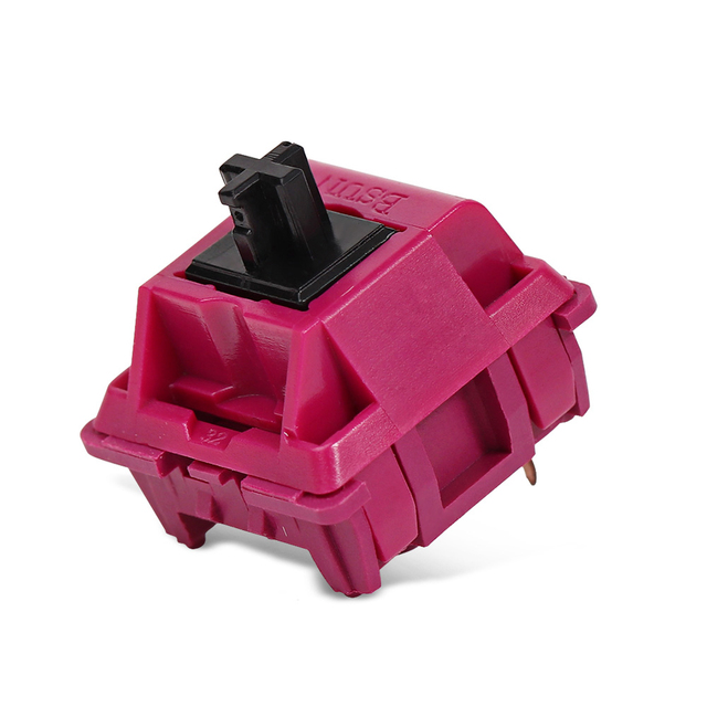 Factory Direct Sales BSUN Panda Switch- Red Opaque Linear 3pin POM Mechanical Keyboard Switch