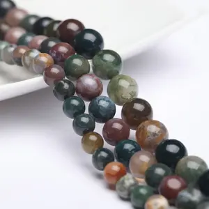 Natural Stone Beads A Grade Tiger Eye Loose Smooth Stone Beads For Jewelry Making DIY Bracelet Necklace