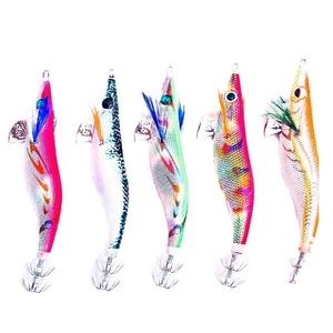 เหยื่อตกปลาหมึกเรืองแสง รุ่นขายดี Egi Octopus Wood Shrimp - Product Image 1