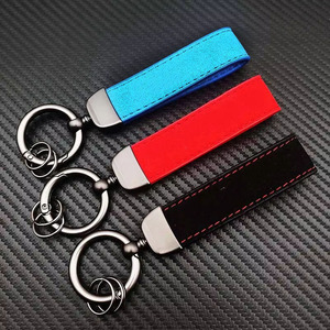 Portachiavi di Lusso in Pelle Scamosciata con Logo Auto per BMW Audi Mercedes KIA Skoda Toyota <span class=keywords><strong>Volkswagen</strong></span> VW Golf Ford Honda Nissan - Product Image 3
