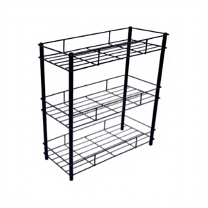 Estante de Almacenamiento de Cocina de Metal de 3 Niveles, Organizador de Estantes para Encimera, Alimentos, Especias, Frutas - Product Image 3