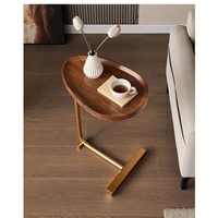 Table basse en métal au design moderne et table d'appoint de bureau Mobilier de maison extensible pour le salon