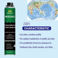 MU CHAO 750ml 800g Mastic polyuréthane monocomposant sans formaldéhyde blanc expansif pour le remplissage en construction