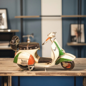 Modellino di Moto in Ferro Battuto Artigianale in Scala 1:12, Imitazione Antica, per Decorazioni Domestiche - Product Image 5