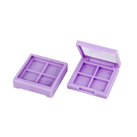 Kotak Kosmetik Kosong Portable Yanxin dari Plastik ABS Custom Tebal 3mm untuk Eyeshadow, Blush, dan Highlight