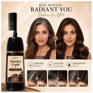 Shampoo Colorante 3 in 1 Easy Comb, Copertura Permanente dei <span class=keywords><strong>Capelli</strong></span> Grigi, Marrone Dorato Chiaro, Unisex OEM per Donne e Uomini - Product Image 5