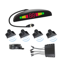 Système de capteur de stationnement de camion 4 pièces Radar alarme d'angle mort inversion LED rétro-éclairage affichage vue arrière 24V capteur de stationnement pour camion