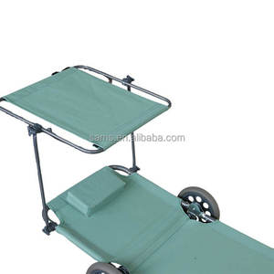 Precio de fábrica, <span class=keywords><strong>silla</strong></span> plegable personalizada, piscina al aire libre, parque, sillas de playa reclinables modernas con ruedas - Product Image 2