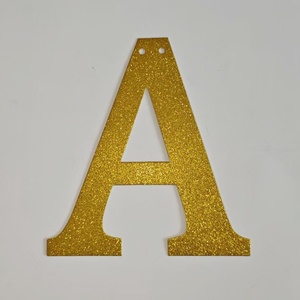 Guirnalda de Letras de Papel Dorado con Purpurina, 26 Letras <span class=keywords><strong>del</strong></span> Alfabeto Inglés y Números Combinados <span class=keywords><strong>al</strong></span> Azar, Decoración para Fiestas - Product Image 6