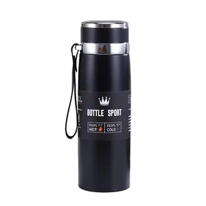 vacuum stainless steel thermos can be customized logo color portable leakproof large capacity 1000ml water bottle thermos