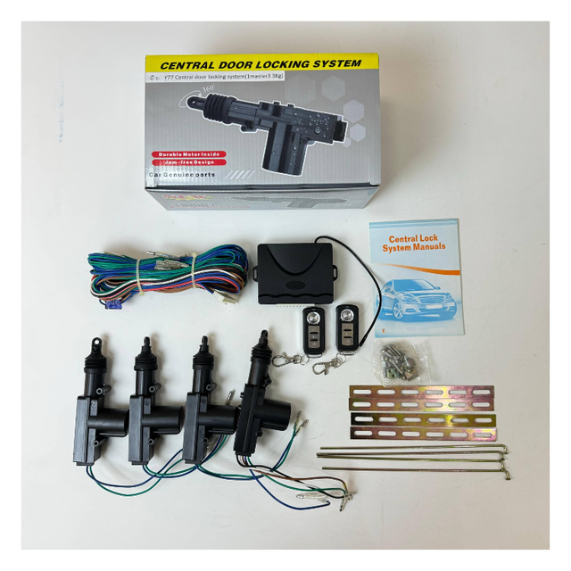 Remote to Lock/unlock Trunk Release Keyless Entry System and Central Locking System 4 Actuators Car Door Lock Kit E2