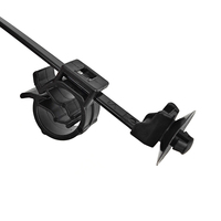 Attaches à glissière spéciales en nylon robuste de haute qualité attaches de voiture non déformées avec clips de montage à poussoir attaches de câble de mode pour tous les besoins