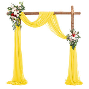 Voile en tissu chiffon froissé pour arche <span class=keywords><strong>de</strong></span> mariage, toile <span class=keywords><strong>de</strong></span> fond pour cérémonie extérieure sur <span class=keywords><strong>pelouse</strong></span>, <span class=keywords><strong>chemin</strong></span> <span class=keywords><strong>de</strong></span> <span class=keywords><strong>table</strong></span> - Product Image 6