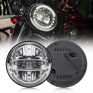 ระบบไฟส่องสว่างรถจักรยานยนต์ ไฟหน้าโปรเจคเตอร์ LED สีดำขนาด 7 นิ้ว สำหรับรถจักรยานยนต์ฮาร์เลย์ หลอดไฟ LED 7 นิ้ว ไฟคิงคอง - Product Image 4