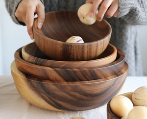 Cuencos pequeños <span class=keywords><strong>de</strong></span> madera <span class=keywords><strong>de</strong></span> acacia | Tazas <span class=keywords><strong>de</strong></span> cocina <span class=keywords><strong>de</strong></span> madera talladas a mano para <span class=keywords><strong>salsa</strong></span> <span class=keywords><strong>de</strong></span> arroz, <span class=keywords><strong>salsa</strong></span>, preparación, sal y condimentos - Product Image 6