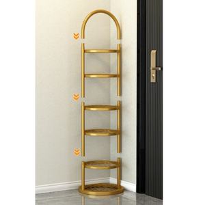 Zxm Wholesales 6 Layer Luxury Modern Style Metal Shoe Rack <b>Cabinet</b> Living Room Shoe Stand Display Shoe Racks for Shop - Product Image 3