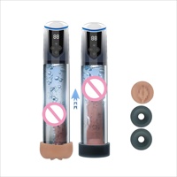 Stimulateur pénien à affichage numérique pour hydrothérapie avec lumière LED, pour l'étirement et l'exercice du pénis masculin, accessoire de jeu de rôle