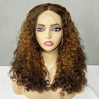 Pelucas Negras para Mujer en Oferta, Pelucas de Cabello Brasileño, Pelucas de Cabello Rizado de Lujo con Frente de Encaje de 14 Pulgadas 13x4 SDD