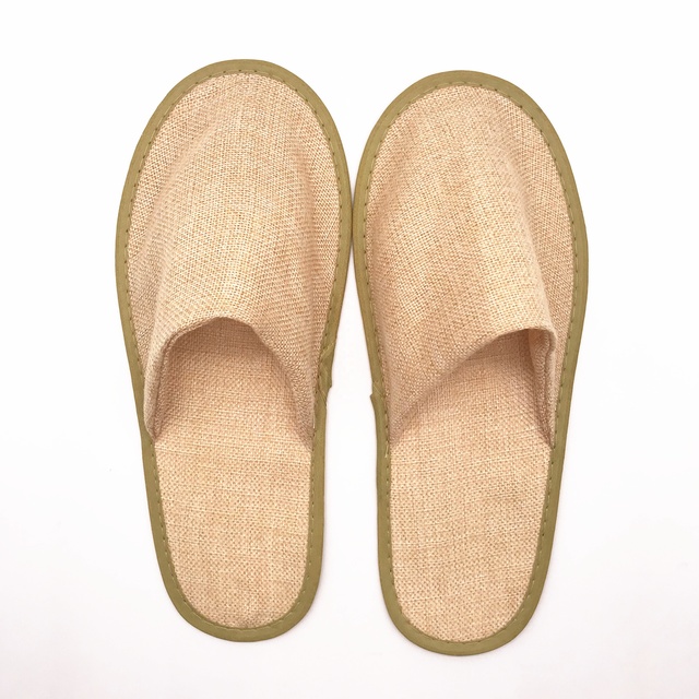 Biodegradable Eco-friendly Disposable Hotel Jute Slipper